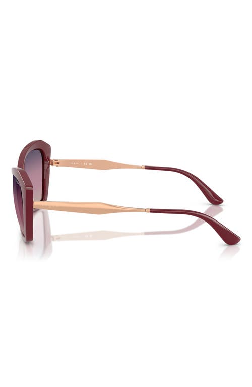 Vogue 56mm Cat Eye Sunglasses In Cherry