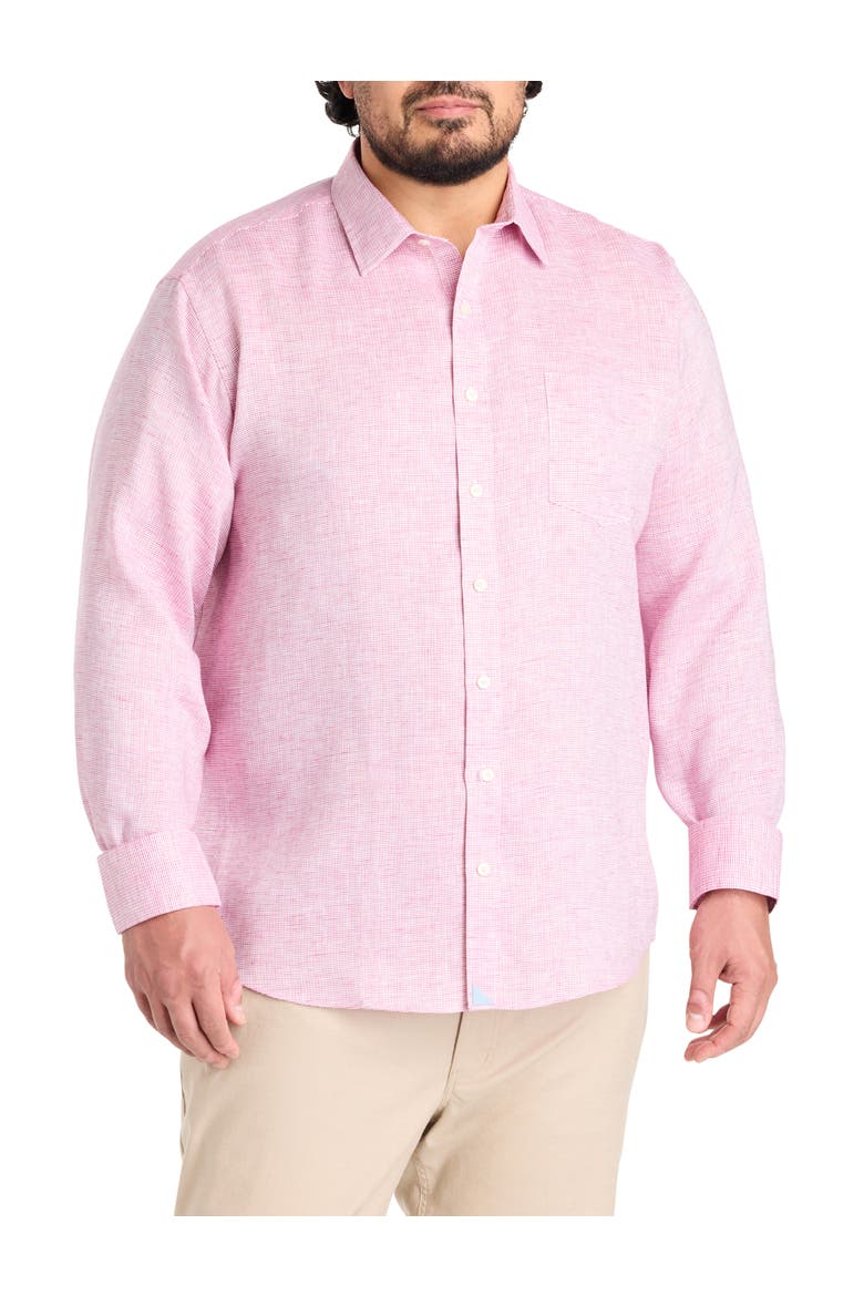 Big & Tall Wildehart Sport Shirt, Alternate, color, PINK