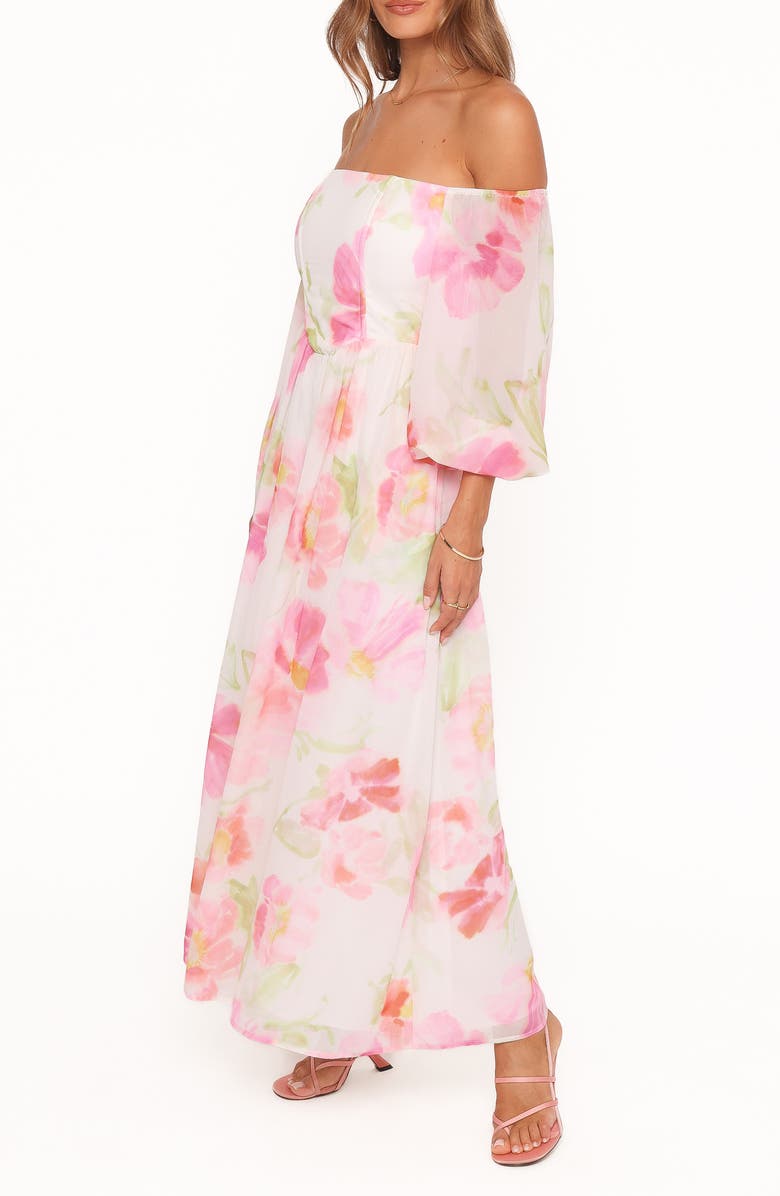 Petal & Pup Chantel Off-Shoulder Maxi Dress, Alternate, color, 