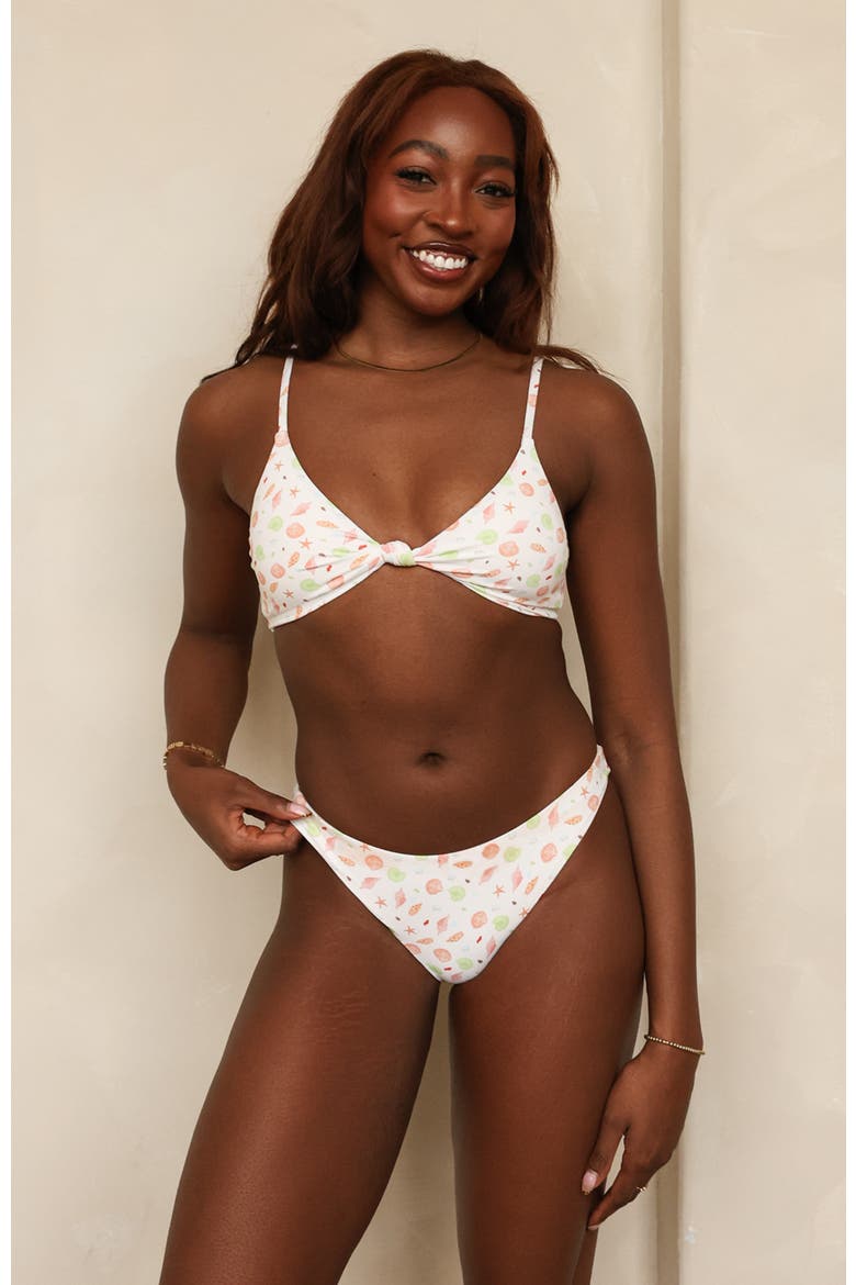 Zen Triangle Knotted Bikini Top, Main, color, Underwater Garden
