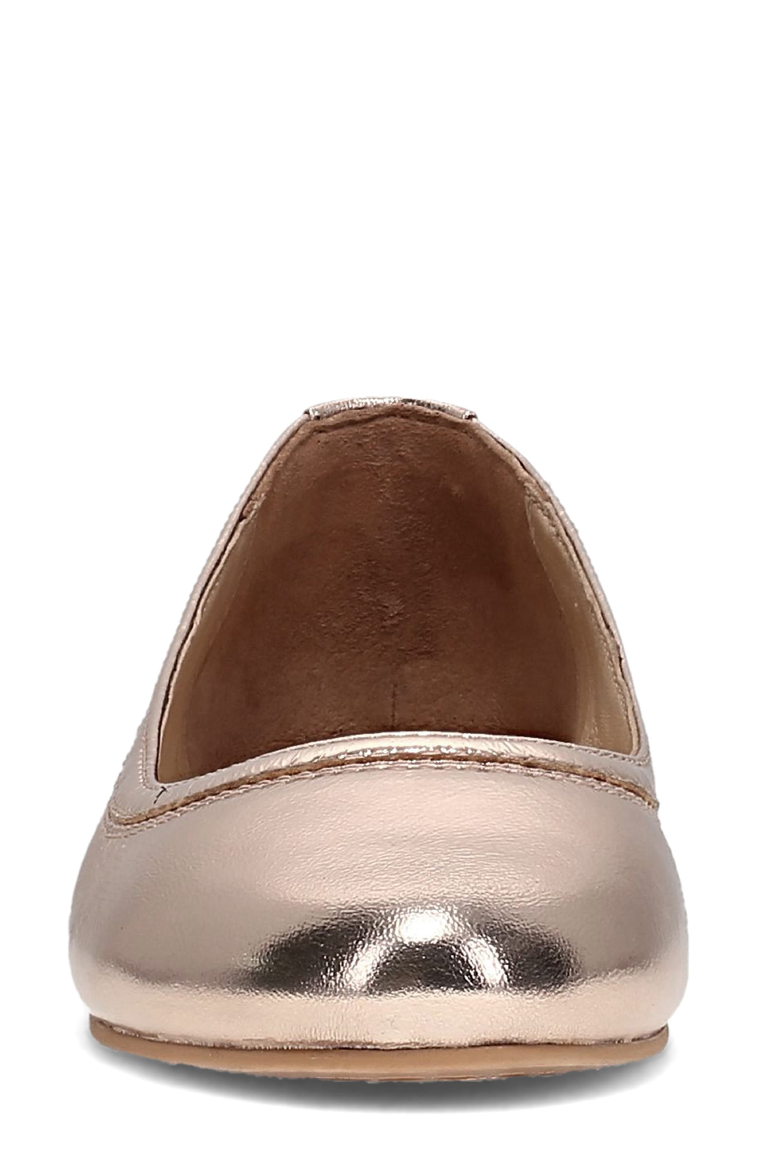 Frye Carson Ballet Flat, Alternate, color, Rose Gold