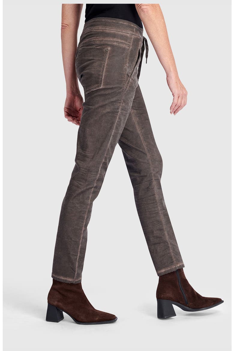 Washed Iconic Stretch Jeans, Alternate, color, Brown