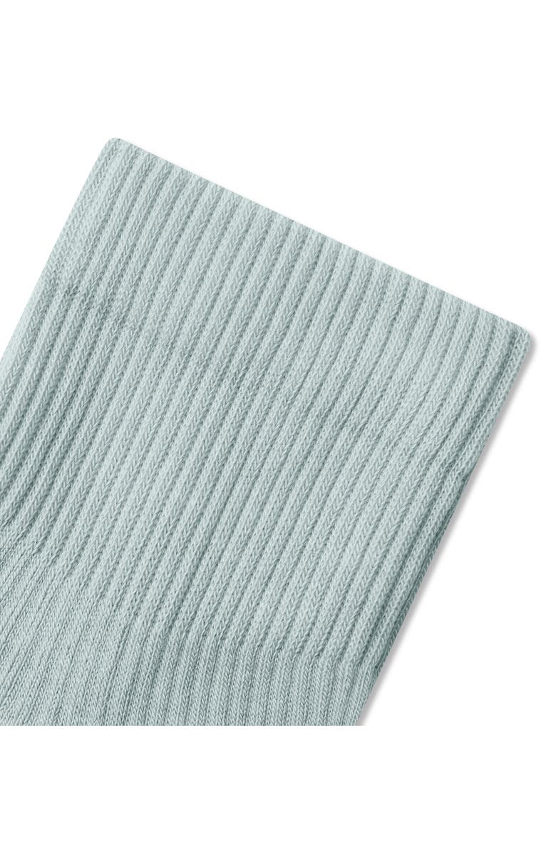 Bombas Solid Modern Rib Quarter Socks, Alternate, color, Misty Sky