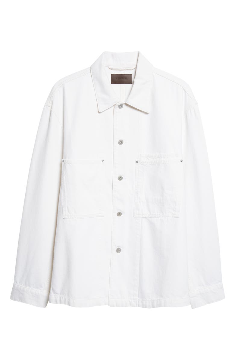 Lemaire Workwear Overshirt, Main, color, Milk