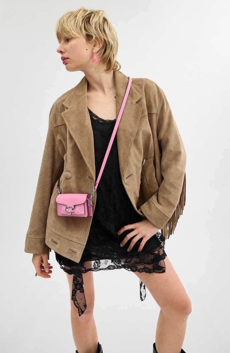 COACH Tabby Signature Canvas & Leather Shoulder Bag, Alternate, color,