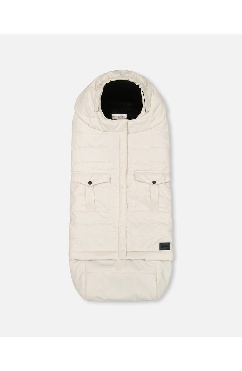 Deux par Deux Baby Unisex Evolutive Baby Footmuff Silver White, Main, color, Silver Birch