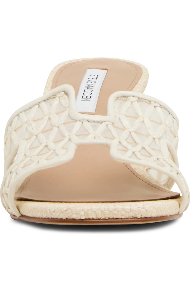 Steve Madden Hydie Block Heel Sandal, Alternate, color, Bone Raffia