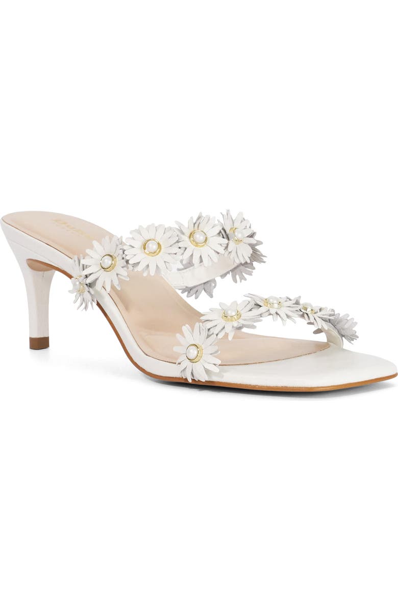 Dune London Maltas Kitten Heel Slide Sandal, Main, color, White