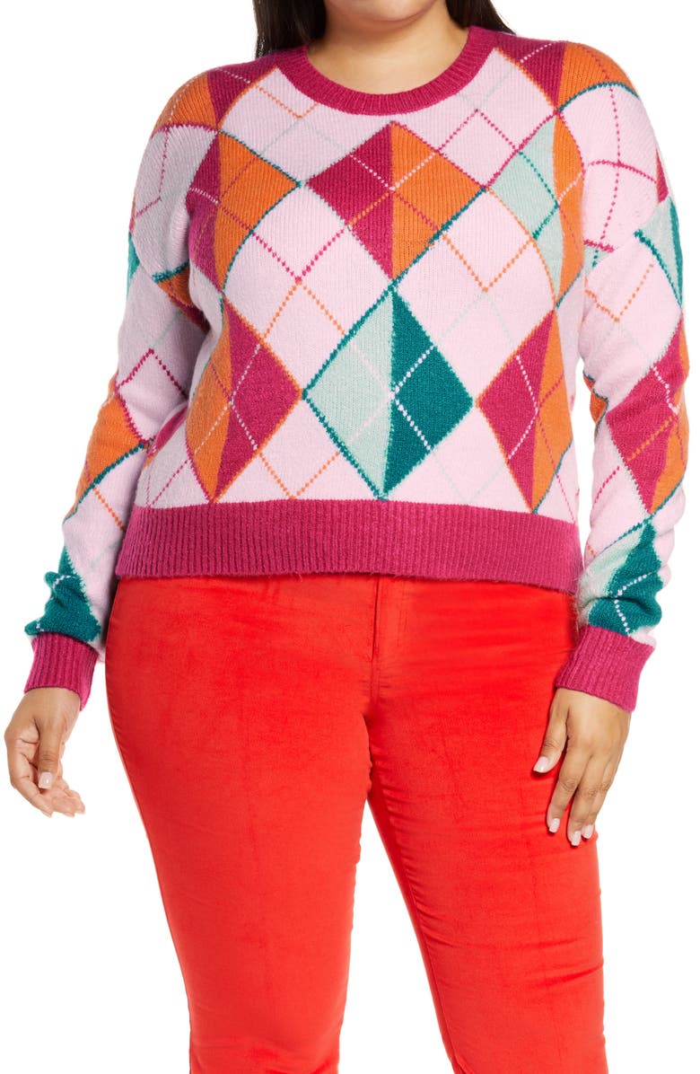 Halogen<sup>®</sup> x Atlantic-Pacific Argyle Sweater, Main, color, 