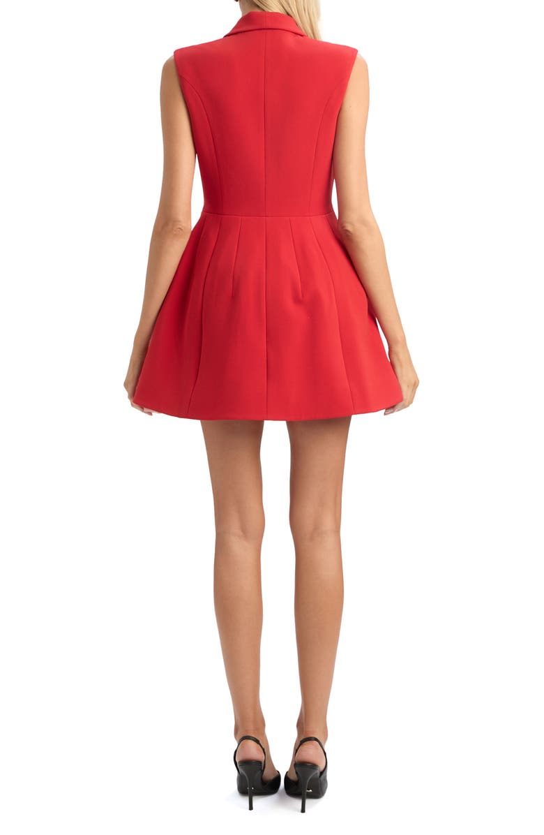 Bardot Destene Hourglass Minidress, Alternate, color, Fire Red