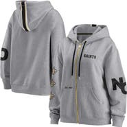 WEAR by Erin Andrews Women's WEAR by Erin Andrews Gray New Orleans Saints Full-Zip Hoodie