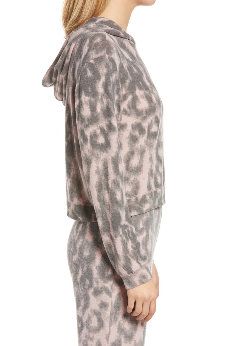 Leopard Hooded Sweatshirt, Alternate, color, SOFT N EASY