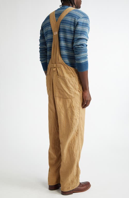 Double Rl Stripe Linen & Cotton Overall