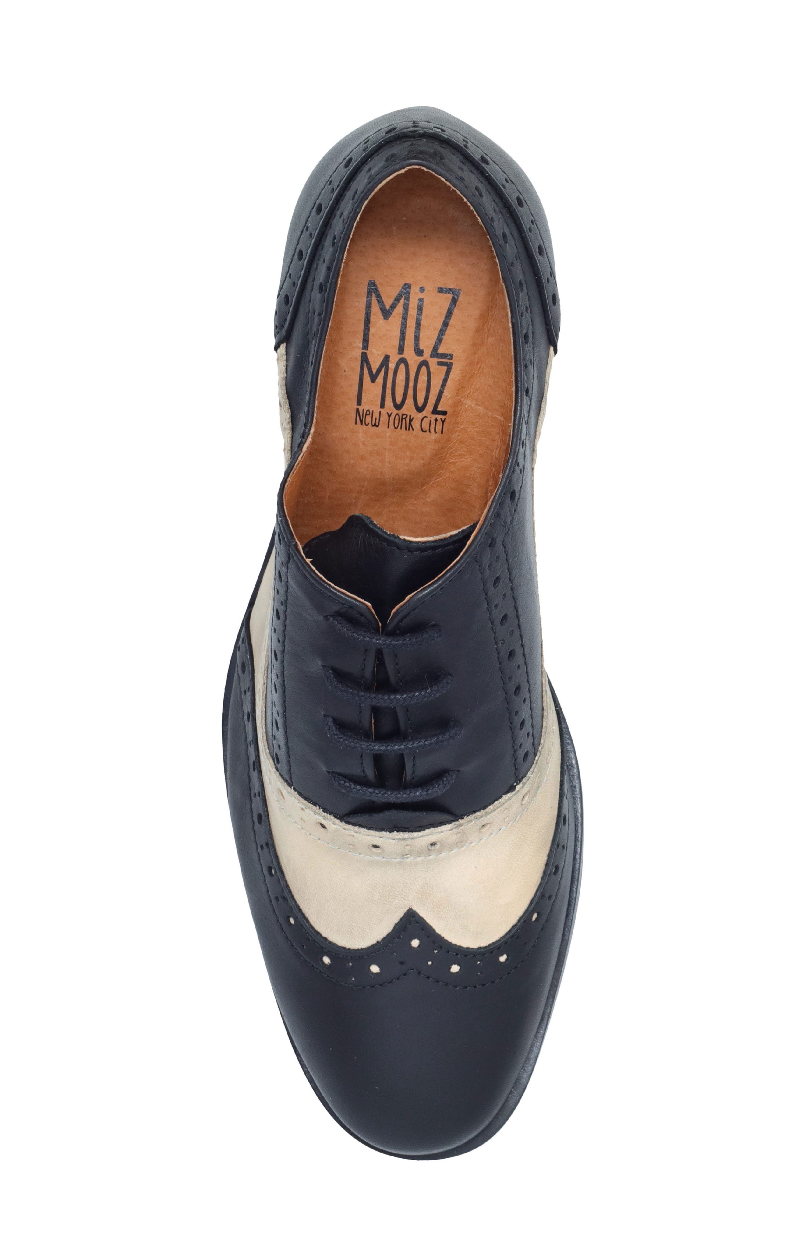 Justine Oxford Pump, Alternate, color, BLACK LEATHER