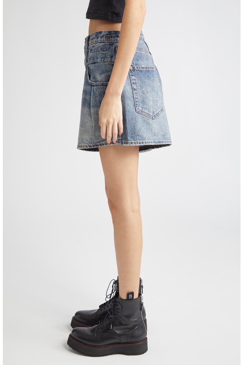 Double Loop Venti Denim Shorts, Alternate, color, BARTER INDIGO