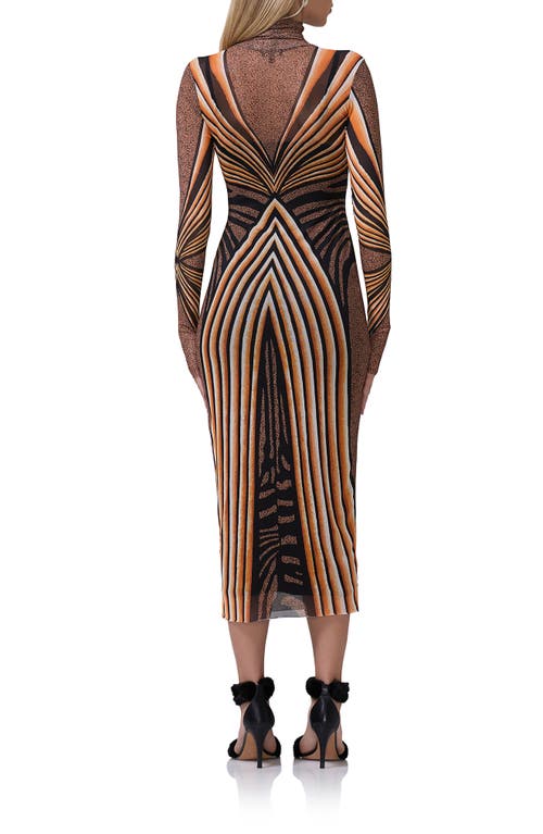 Shop Afrm Shailene Turtleneck Long Sleeve Mesh Dress
