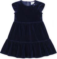 Florence Eiseman Stretch Velvet Dress with Tulip Sleeves