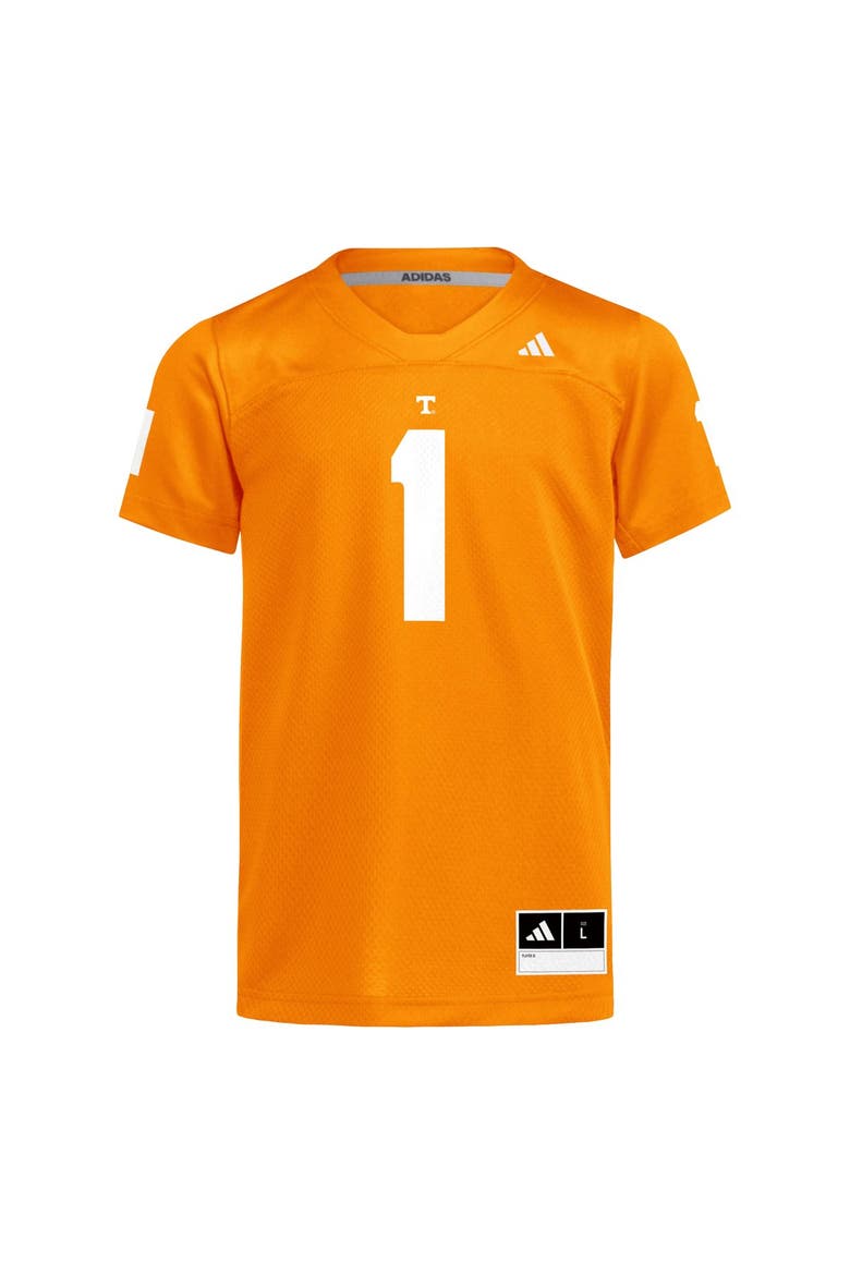 Youth adidas #1 Tennessee Orange Tennessee Volunteers Replica Football Jersey, Alternate, color, Tennessee Orange