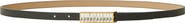 B-Low the Belt Ava Crystal Buckle Leather Belt