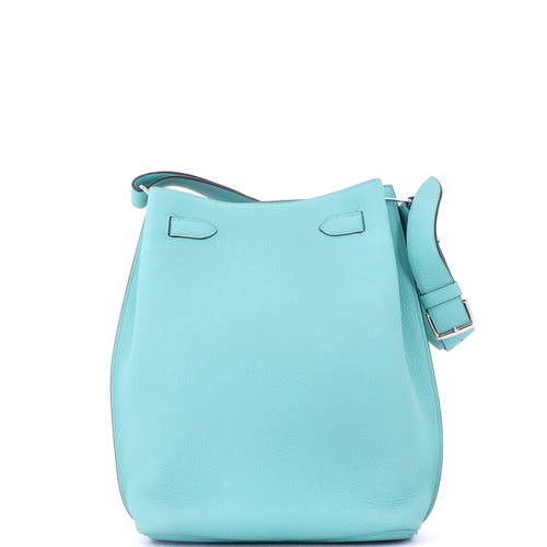 Pre-owned Hermes Hermes So Kelly Bag Togo 22 In Blue