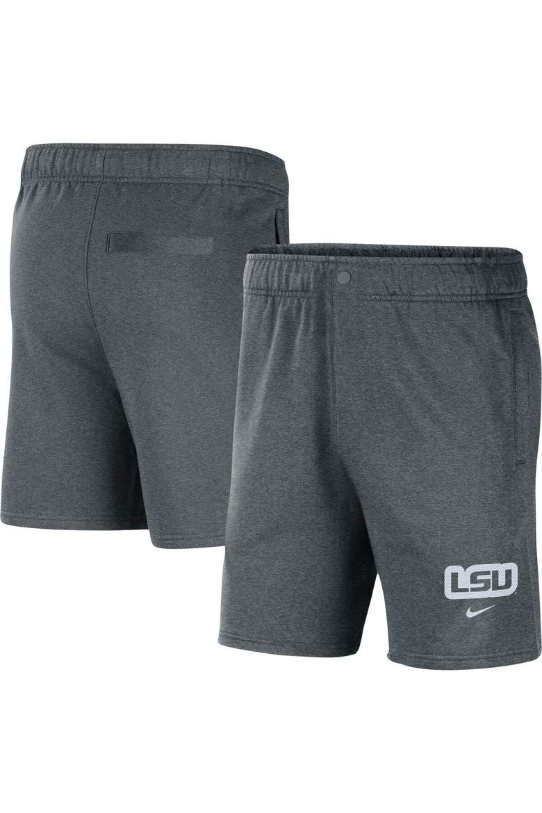 Men's Nike Gray LSU Tigers Fleece Shorts, Main, color, Gray