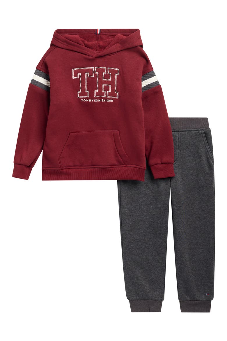 Kids' 2-Piece Hoodie and Joggers Set, Main, color, RED MULTI