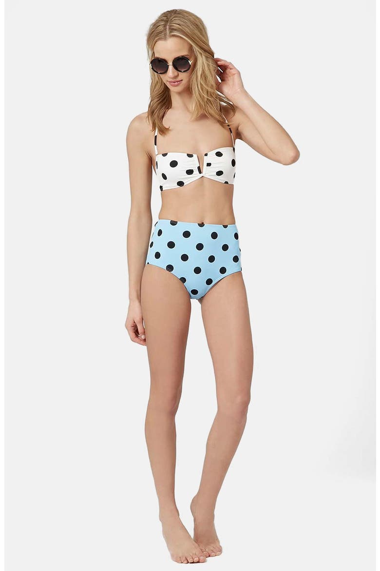 Polka Dot Bikini Set, Alternate, color, WHITE MULTI