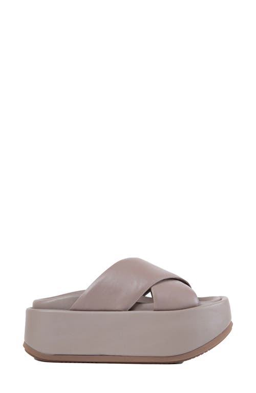 Paloma Barcelo Adit Platform Sandal in Taupe 