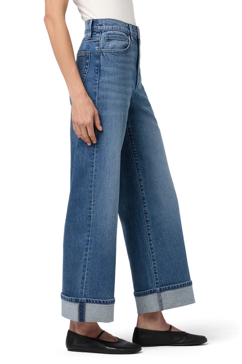 Cuffed Ankle Wide Leg Jeans, Alternate, color, ALEX