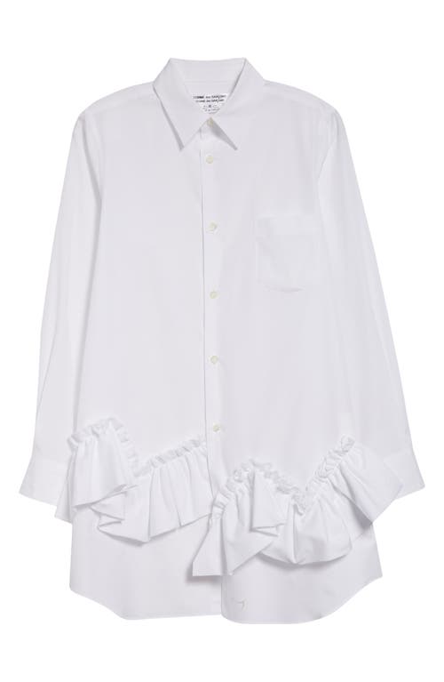 COMME DES GARÇONS COMME DES GARÇONS COMME DES GARÇONS COTTON BROADCLOTH BUTTON-UP SHIRT 