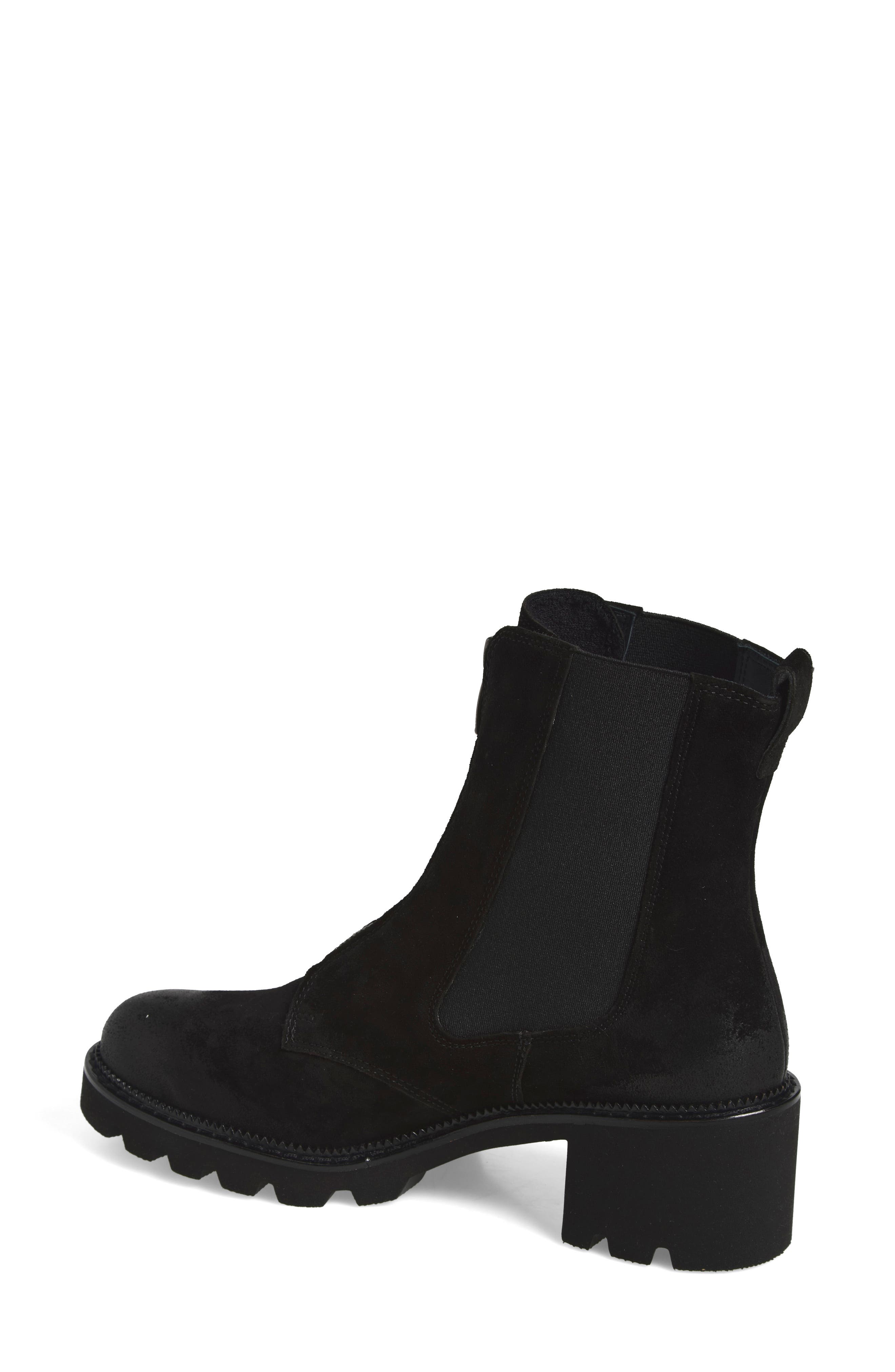 Felicity Chelsea Boot, Alternate, color, BLACK SUEDE
