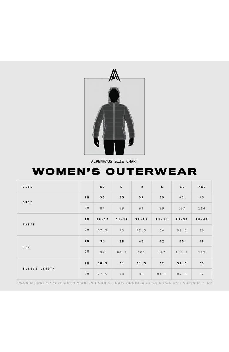 Alpenhaus Rousset Lightweight Cinched Puffer Jacket with Contrast Detailing, Alternate, color, Black