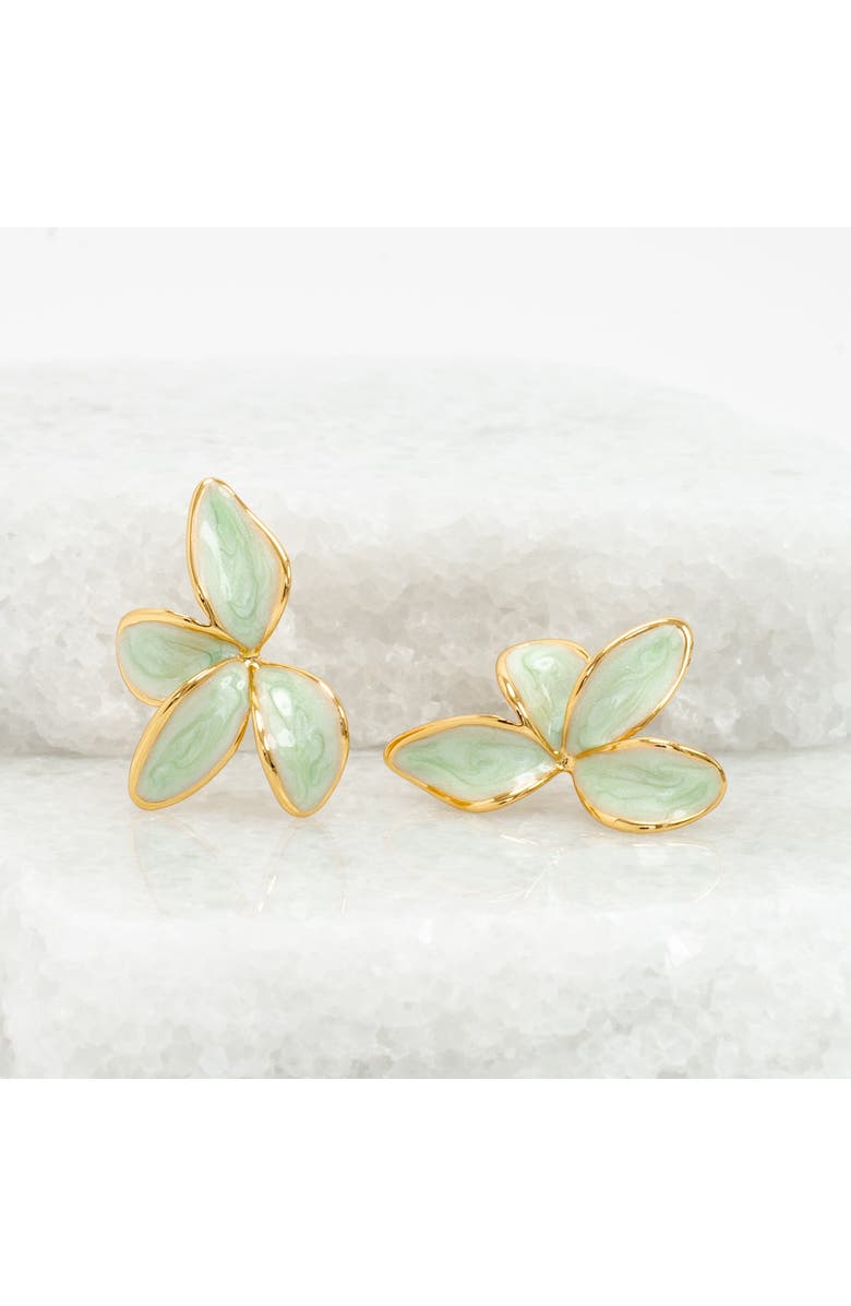 Starfish Project Poised Petal Earrings in Mint, Main, color, Mint