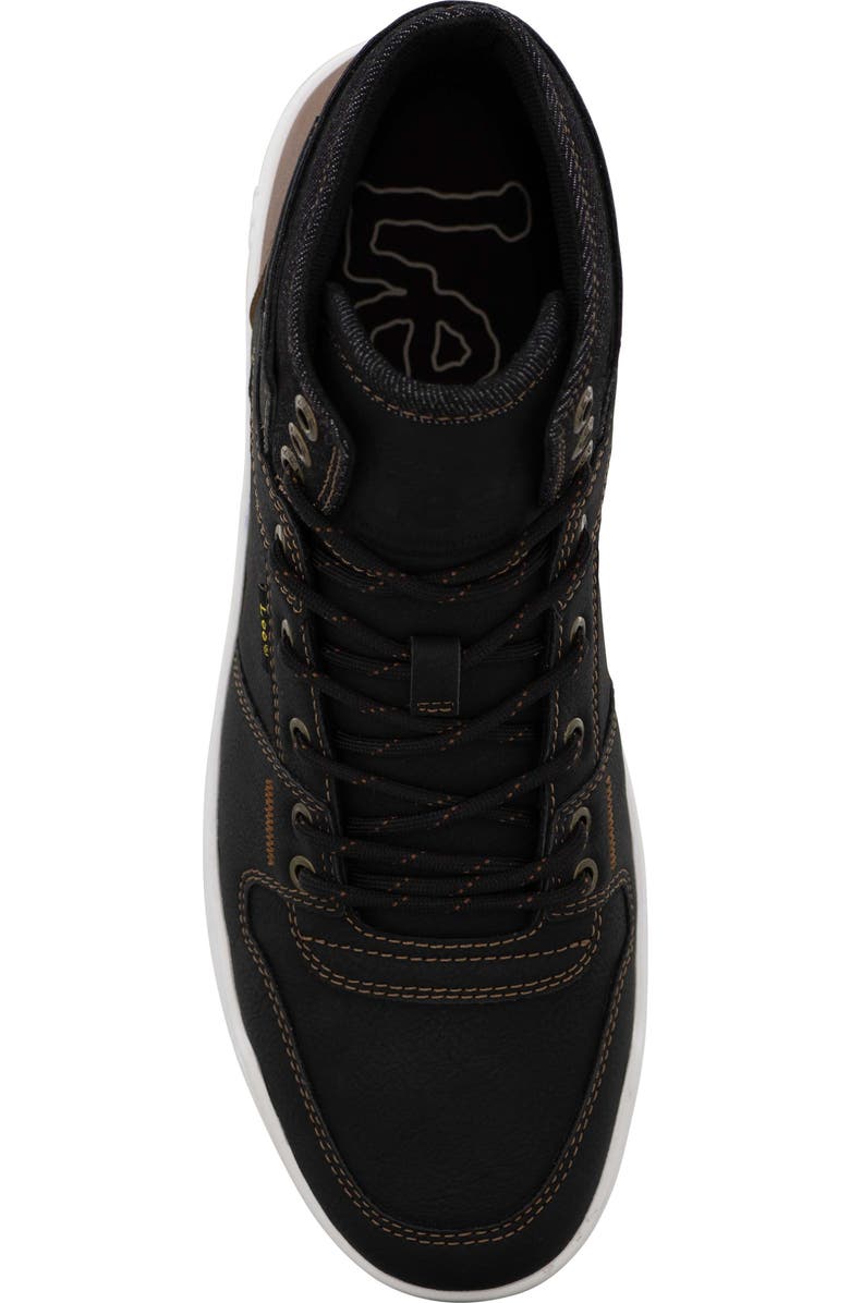 Lee Daybreaker High Top Sneaker, Alternate, color, Black/ British Tan