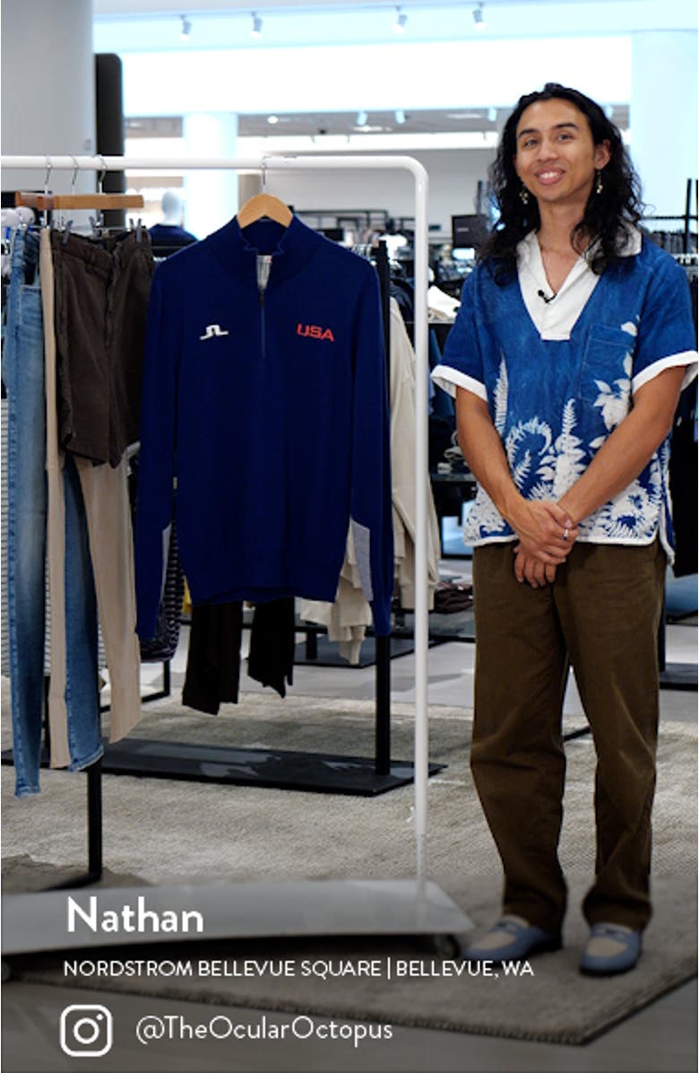 Nathaniel Wool Quarter Zip Sweater, sales video thumbnail