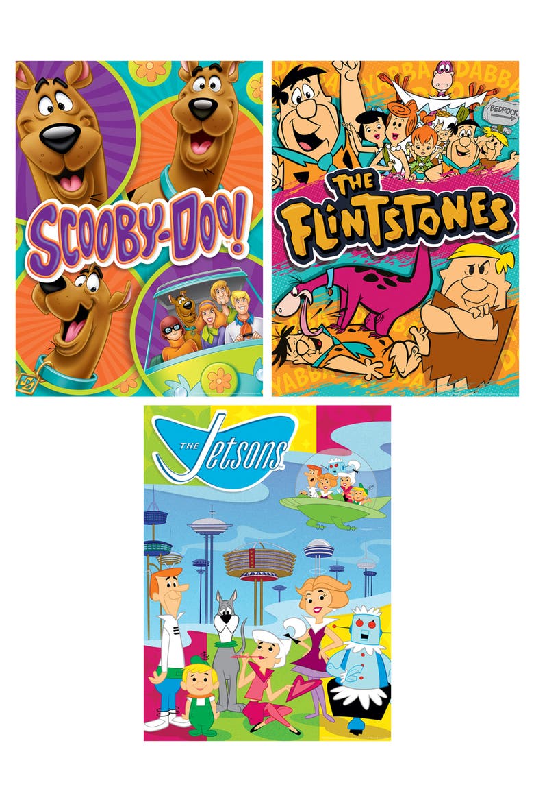 Hanna-Barbera 500 Piece Puzzles 3-Pack, Alternate, color, Multicolor