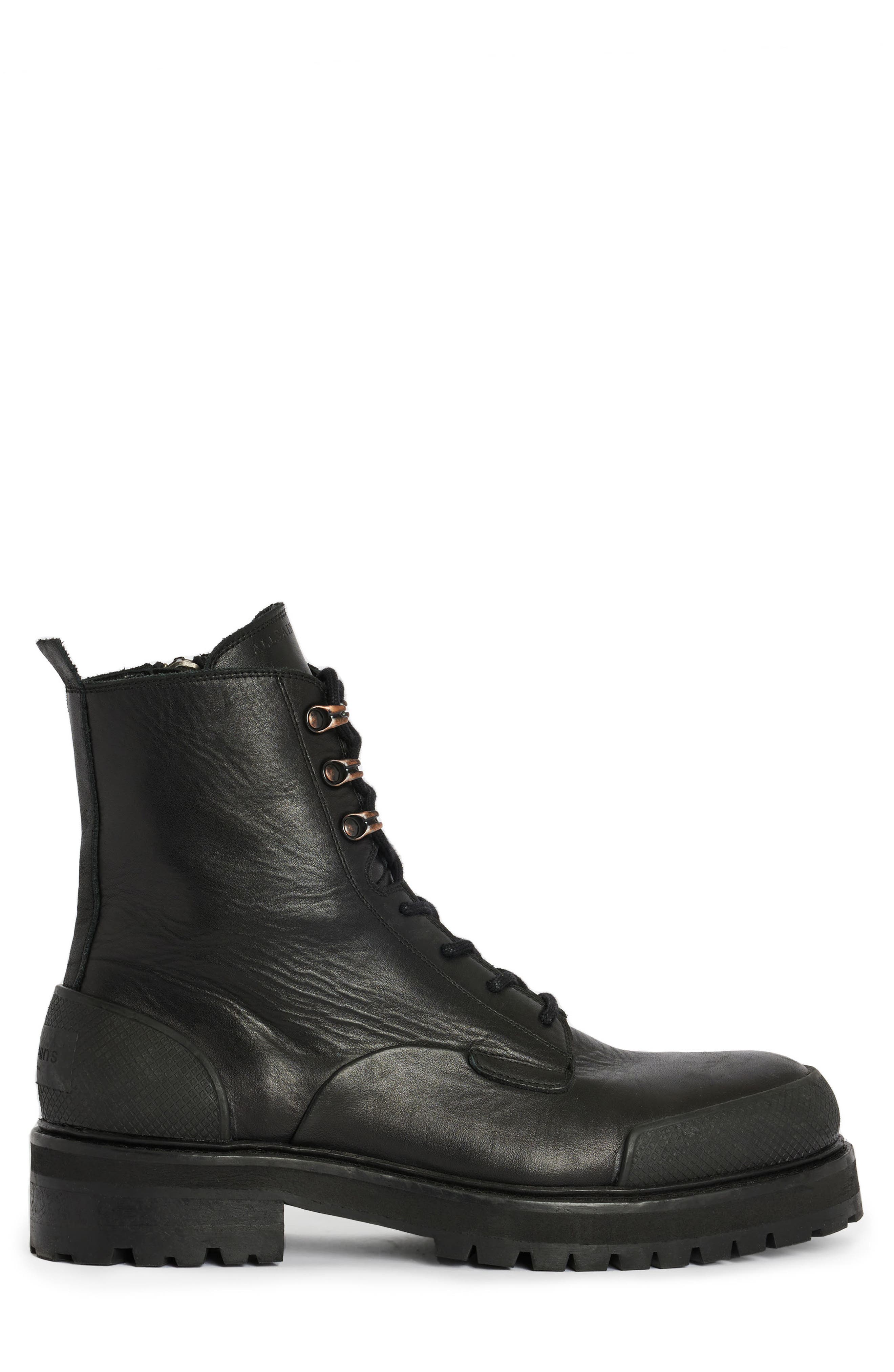 AllSaints Mudfox Leather Boot, Alternate, color, 