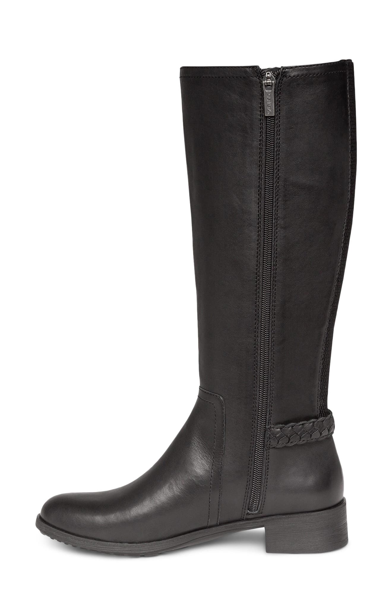 Vera Riding Boot, Alternate, color, BLACK LEATHER