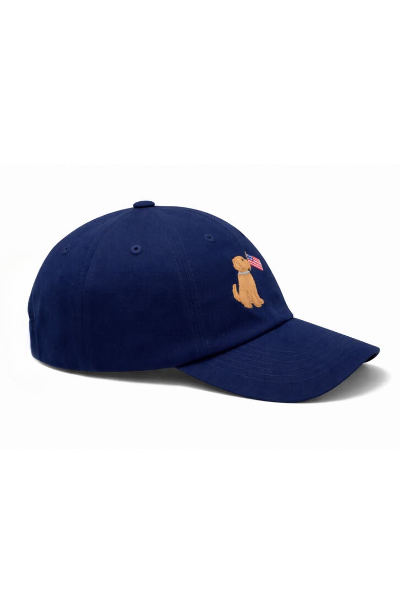 Bits & Bows Adult American Dog Baseball Hat, Alternate, color, Navy Blue