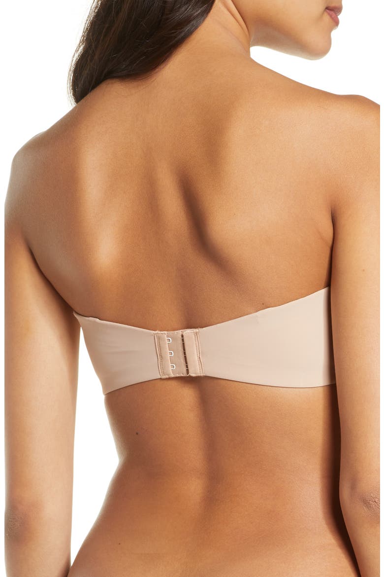 Minimal Contour Underwire Strapless Bra, Alternate, color, CAFE
