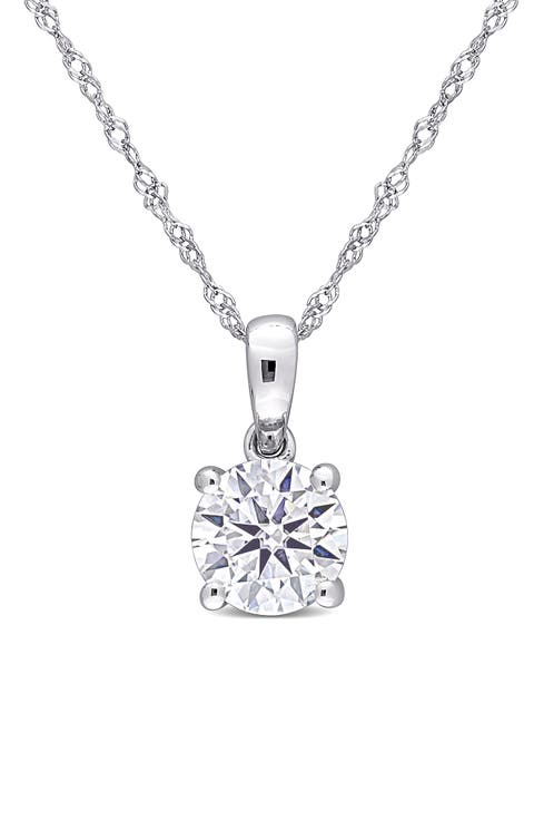 Lab Created Moissanite Pendant Necklace