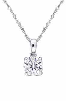 DELMAR Lab Created Moissanite Pendant Necklace