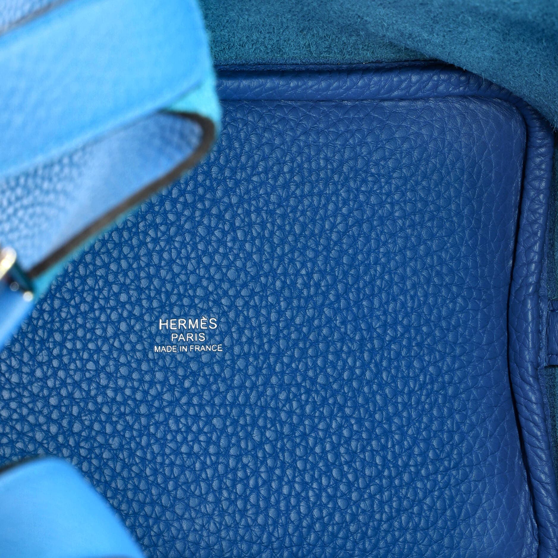 Pre-Owned Hermes Picotin Lock Bag Clemence PM, Alternate, color, Bleu Zanzibar