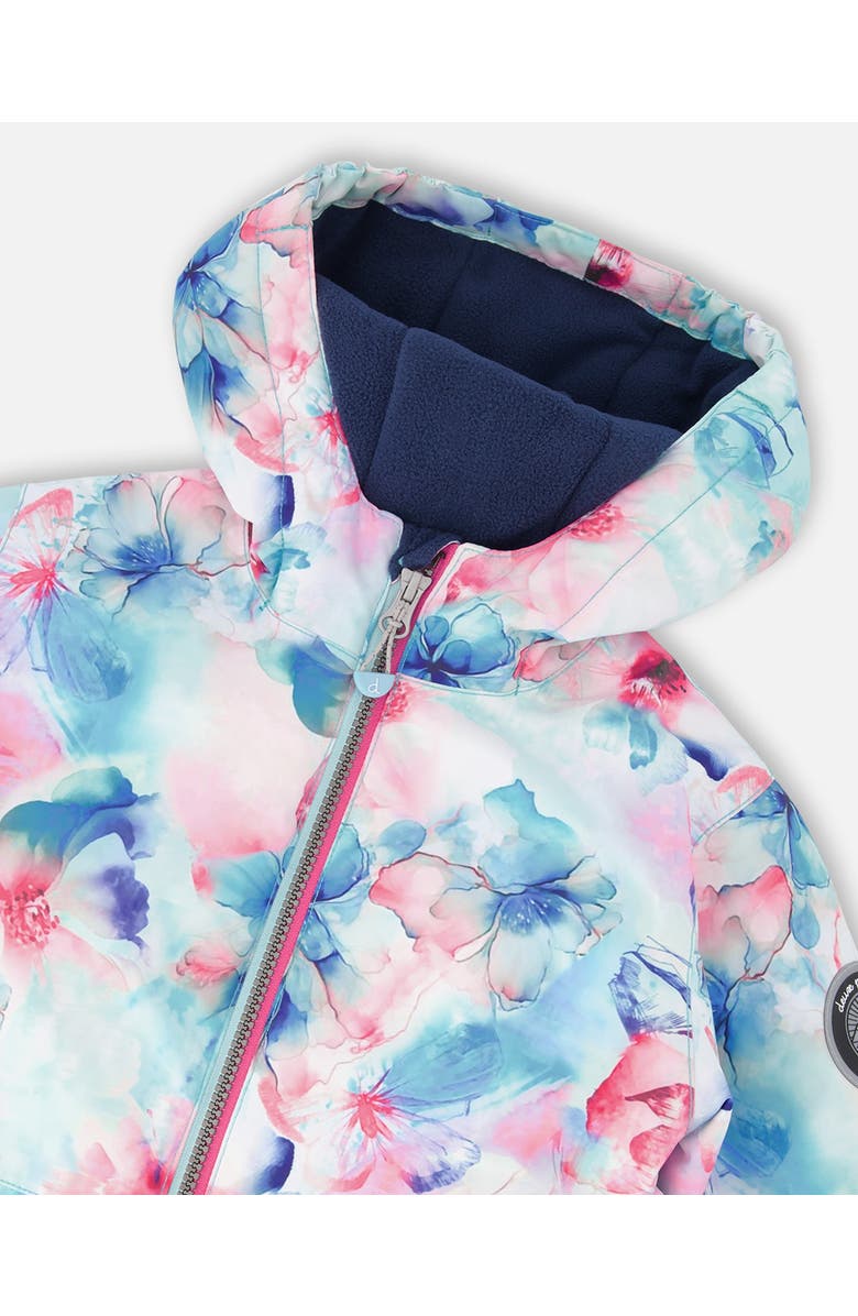 Deux par Deux Girl Two-Piece Chill Outerwear Set with Light Insulation, Alternate, color, Turquoise Blue