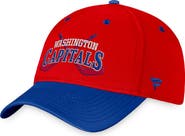 FANATICS Men's Fanatics Branded Red/Blue Washington Capitals Heritage Vintage Flex Hat