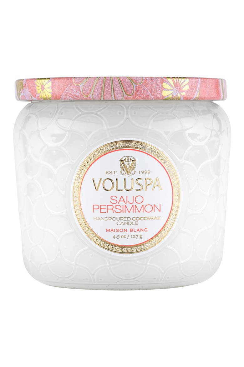 Saijo Persimmon Petite Jar Candle, Alternate, color, SAIJO