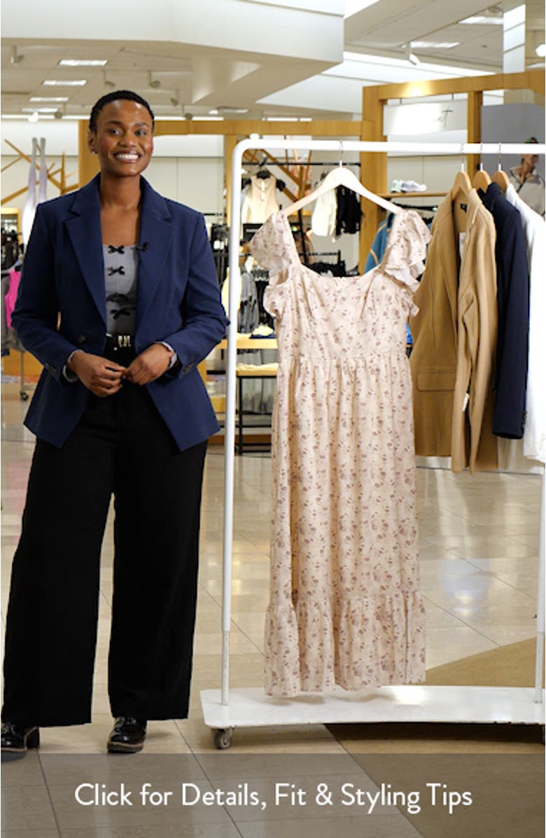 Myles Flutter Sleeve Maxi Sundress, sales video thumbnail