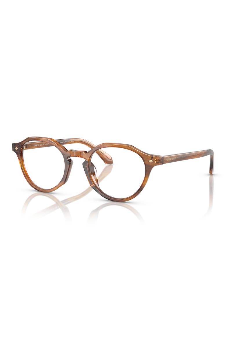 47mm Small Phantos Optical Glasses, Alternate, color, STRIPED HONEY / DEMO LENS