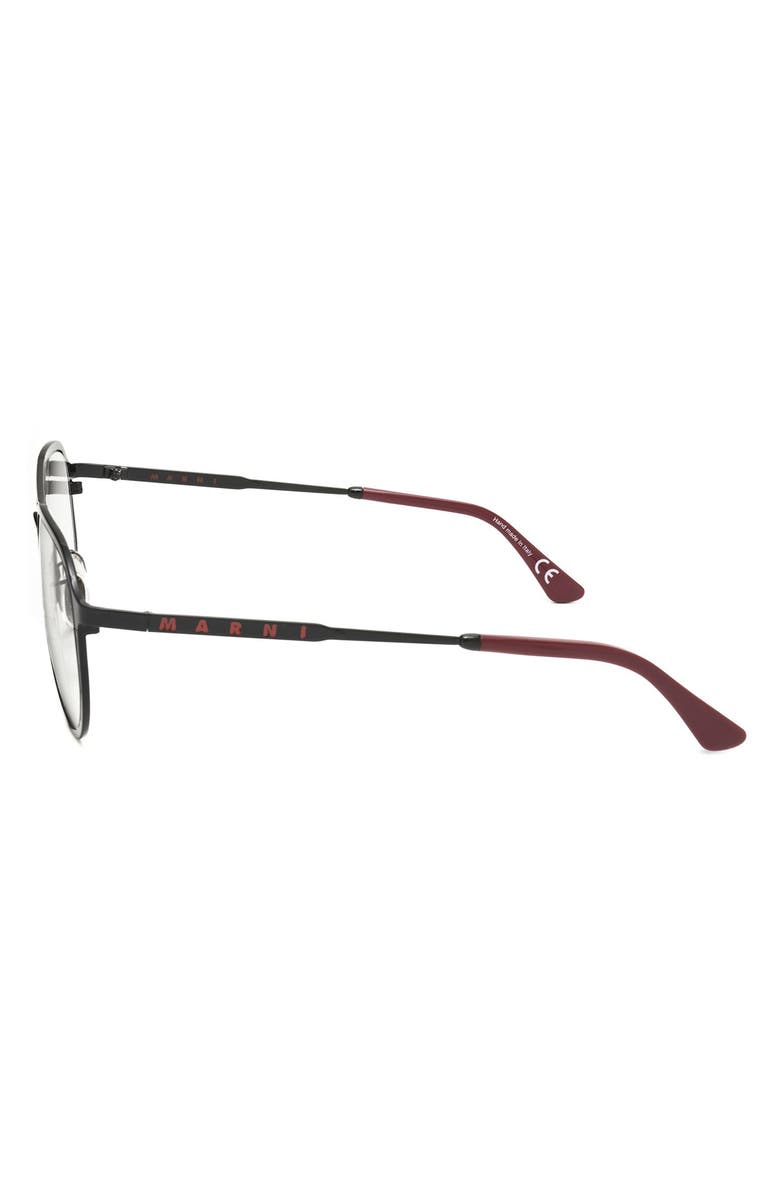 Marni 55mm Aviator Reading Glasses, Alternate, color, Black