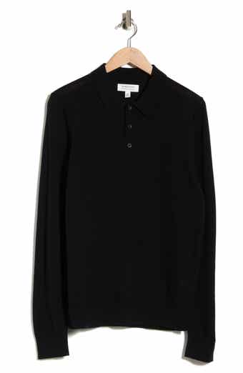 Machine Washable Merino Wool Polo Sweater